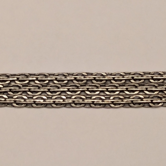 Silver 3 chained bracelet - Picture 6 of 6